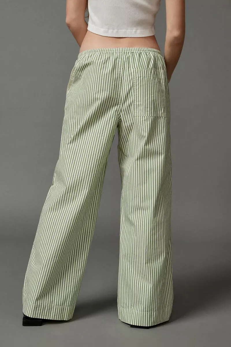 PN0140 Stripe Wide Leg Pants