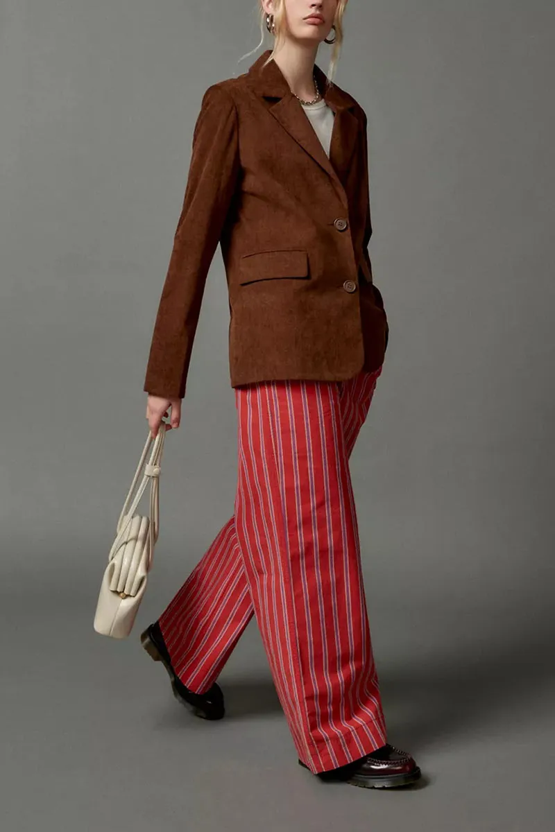 PN0140 Stripe Wide Leg Pants