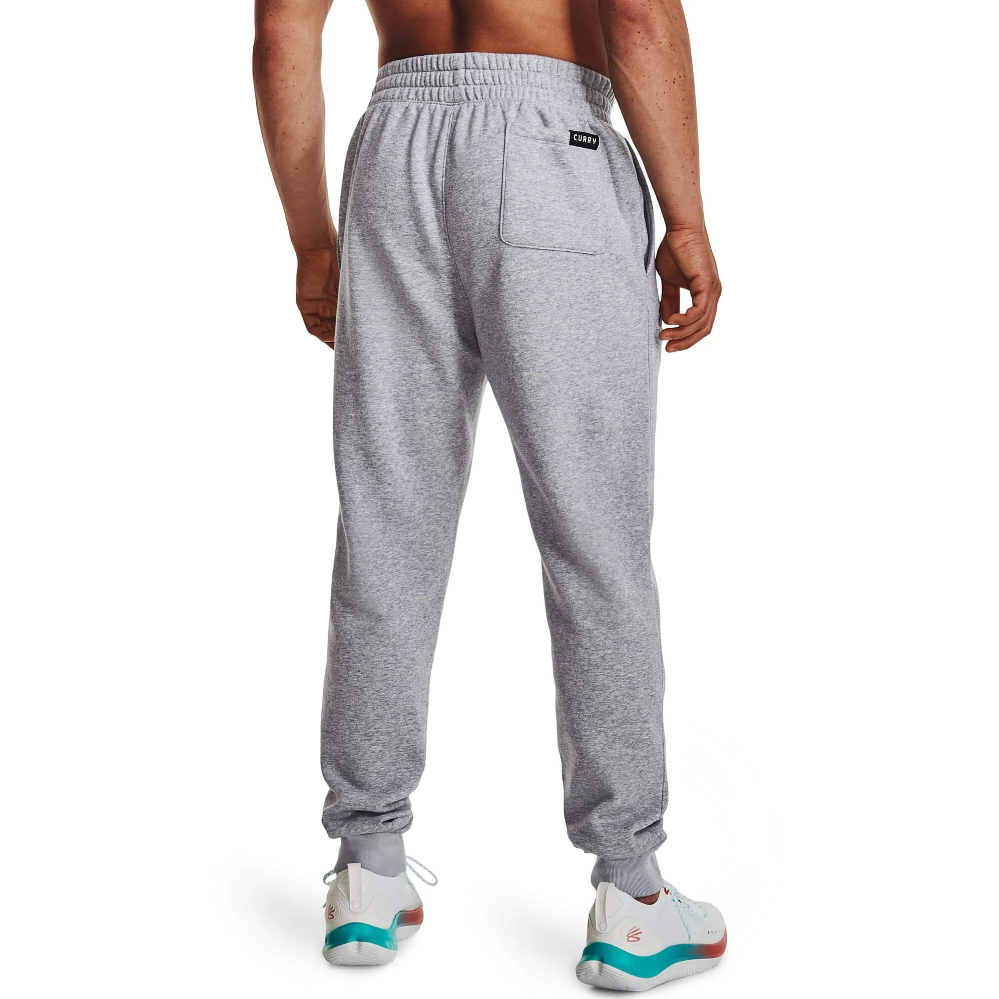 Pánske tepláky Under Armour Curry Fleece Sweatpants šedé