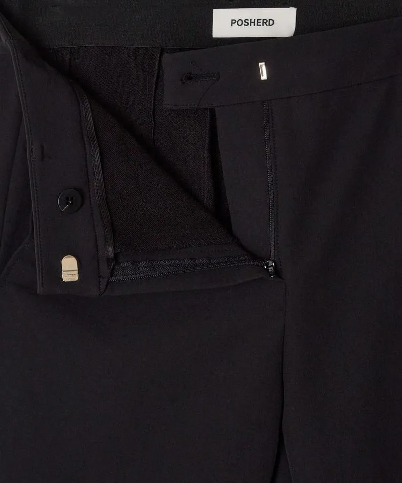 POSHERD High Stretch Bootcut Pants - Black