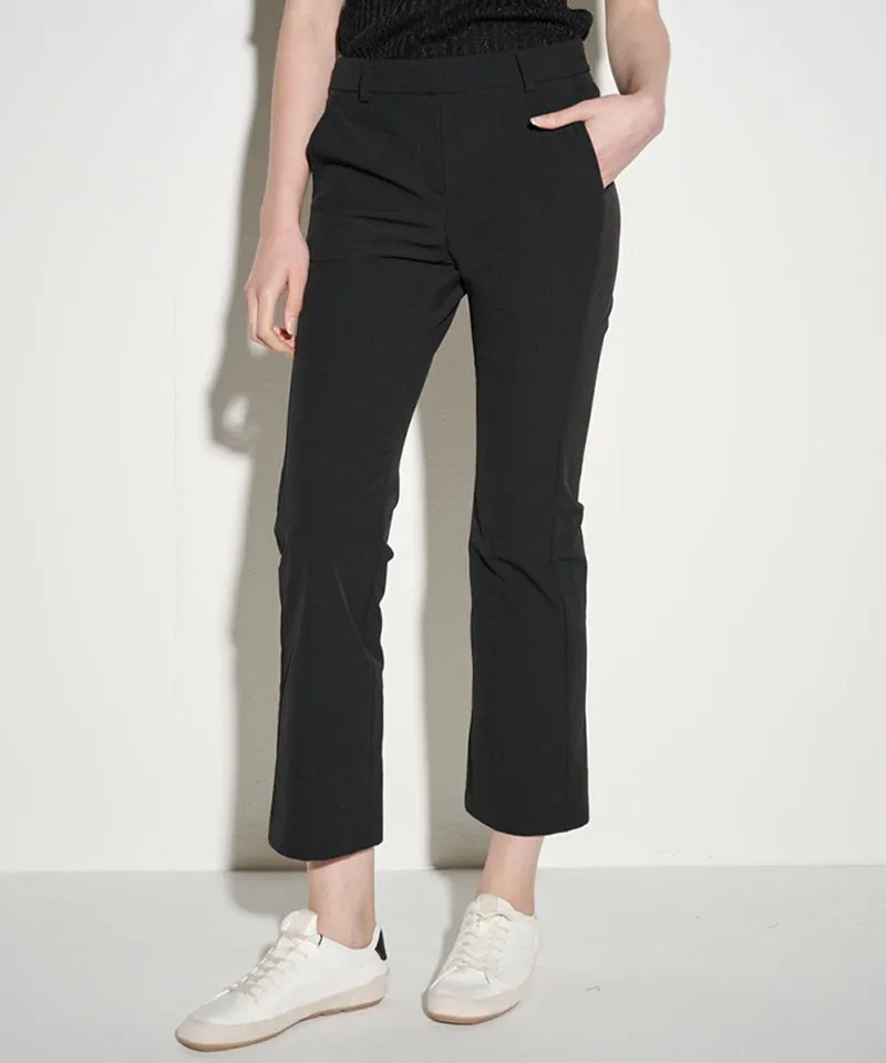 POSHERD High Stretch Bootcut Pants - Black