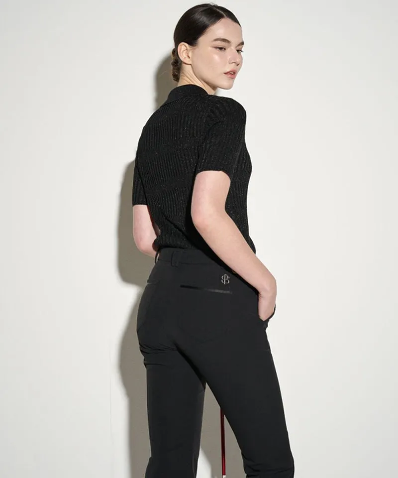 POSHERD High Stretch Bootcut Pants - Black