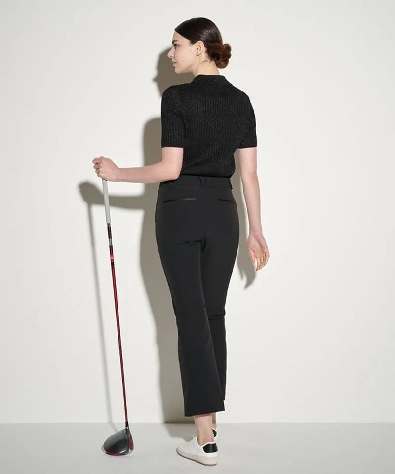 POSHERD High Stretch Bootcut Pants - Black