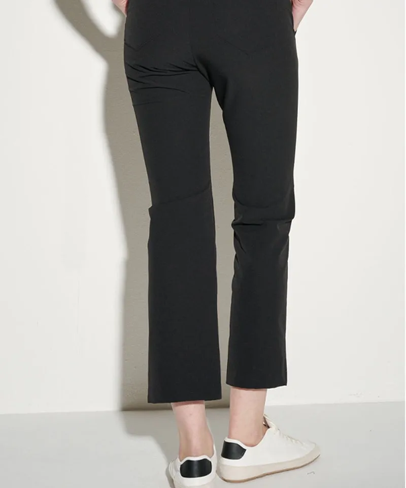 POSHERD High Stretch Bootcut Pants - Black