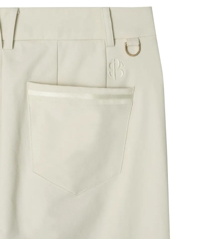 POSHERD High Stretch Bootcut Pants - Ivory