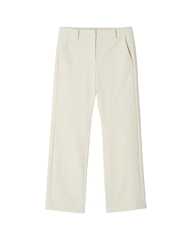 POSHERD High Stretch Bootcut Pants - Ivory