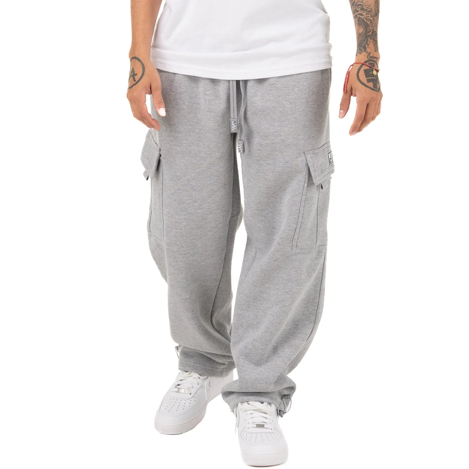 Pro Club Heavyweight Fleece Cargo Pants Heather Grey