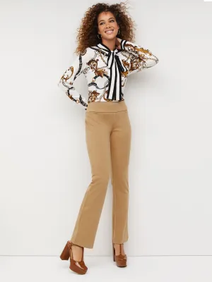 Pull-On Mid-Rise Bootcut Ponte Pant - Superflex
