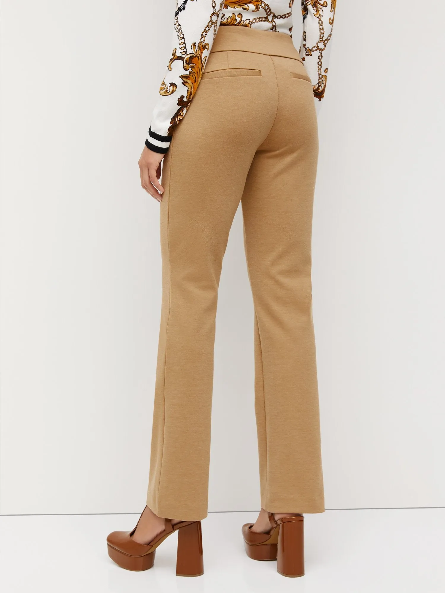 Pull-On Mid-Rise Bootcut Ponte Pant - Superflex