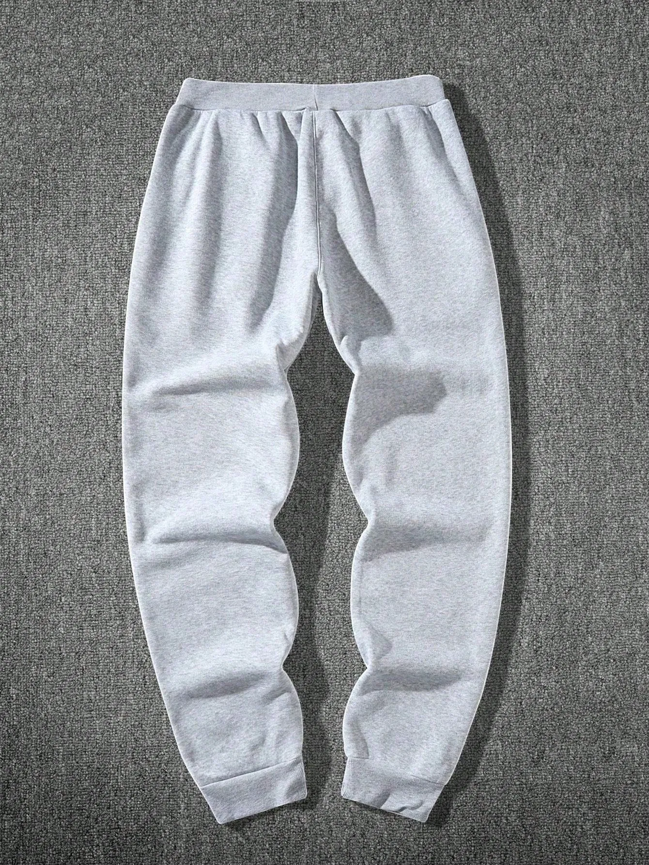 QA Homme Men's Cartoon Character & Letter Printed Drawstring Waist Casual Sweatpants With Pockets