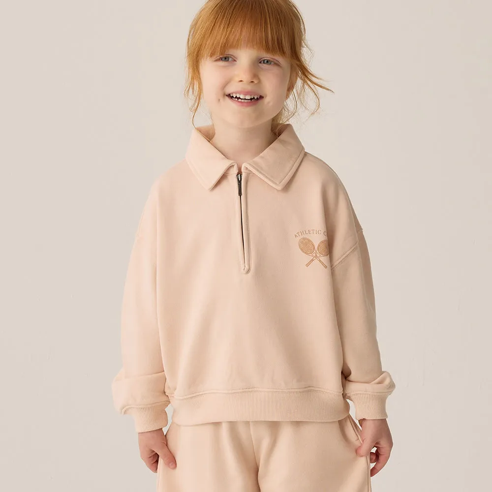 Quarter Zip Sweatshirt & Sweatpants Set | Shell