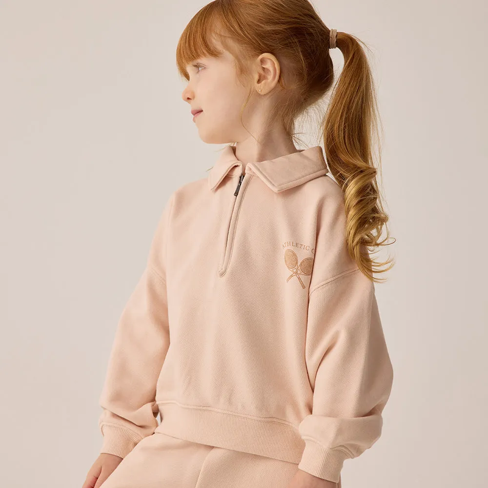 Quarter Zip Sweatshirt & Sweatpants Set | Shell