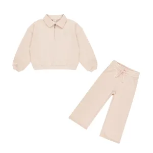 Quarter Zip Sweatshirt & Sweatpants Set | Shell