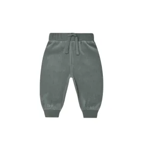 Quincy Mae Velour Relaxed Sweatpant - Dusk