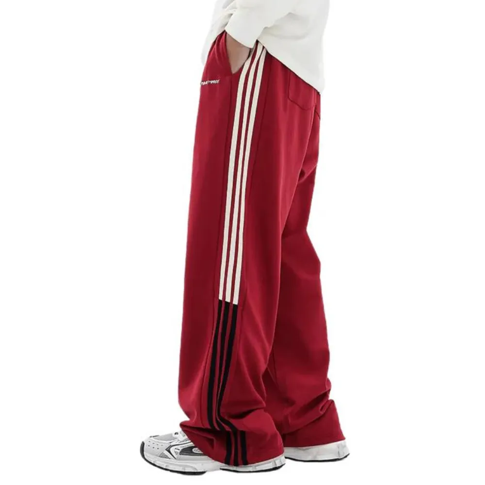 "American Style Contrast Stripe" Sweatpants