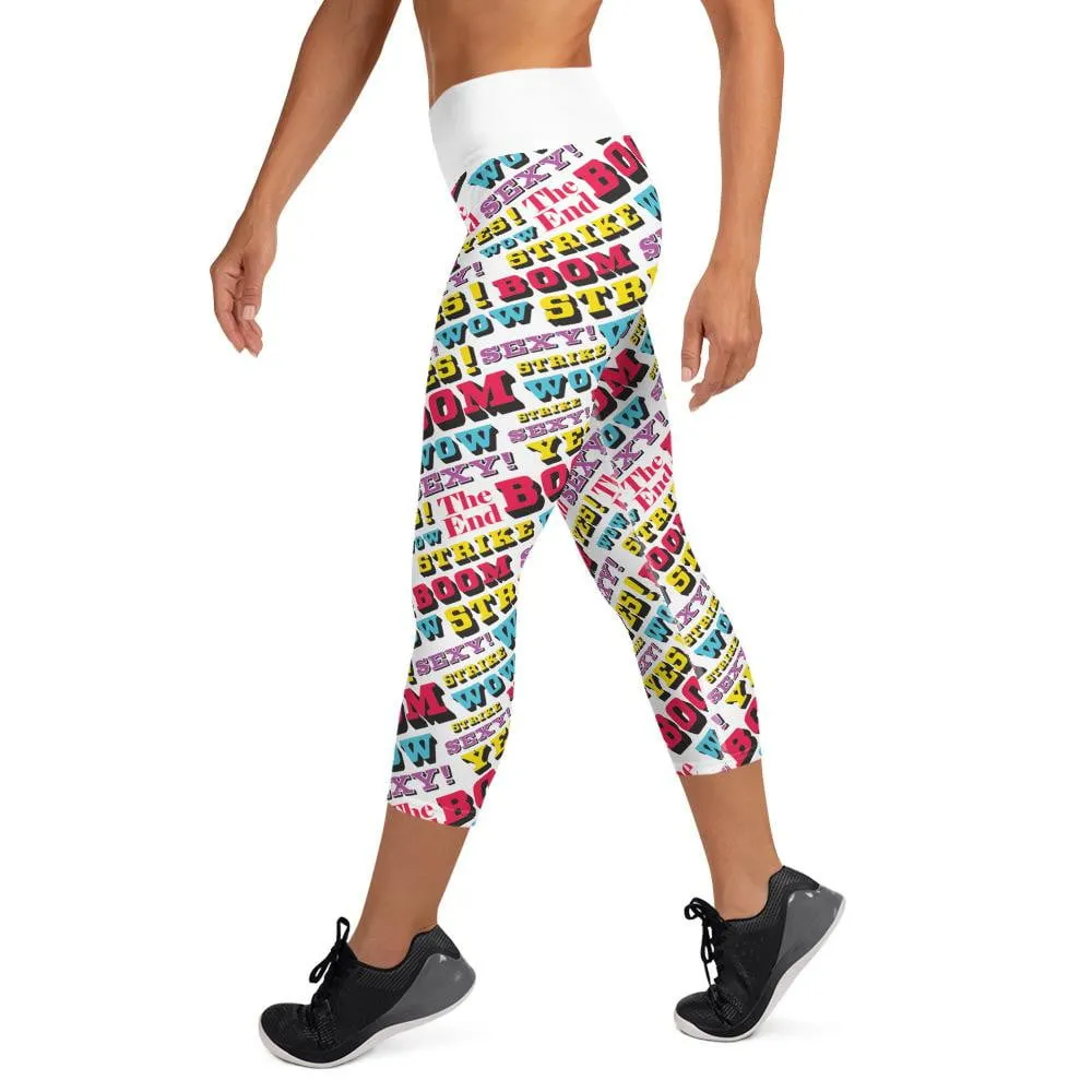 "Bowling" Yoga Capri Leggings design by Hero.