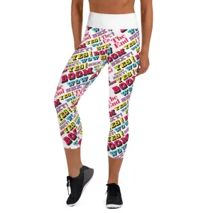 "Bowling" Yoga Capri Leggings design by Hero.