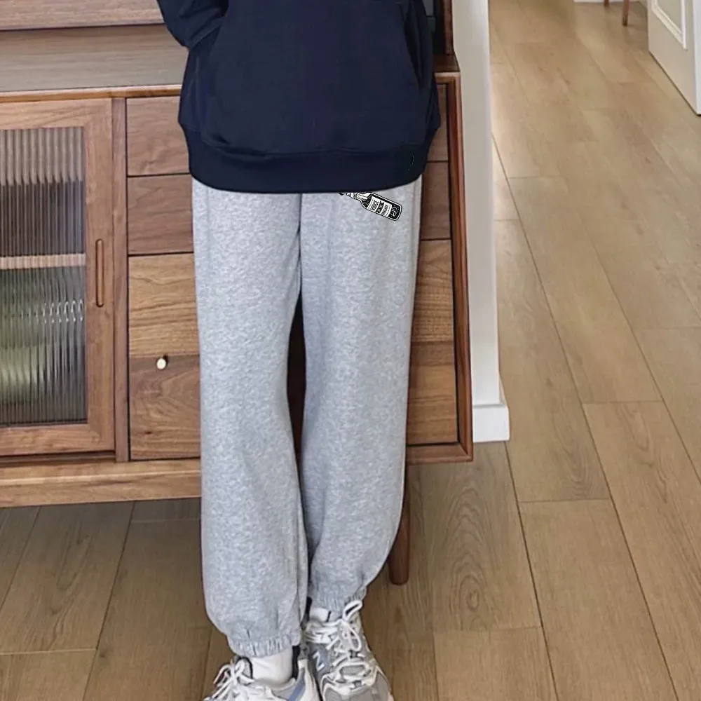 "Casual high street retro cartoon molotov cocktail" Sweatpants