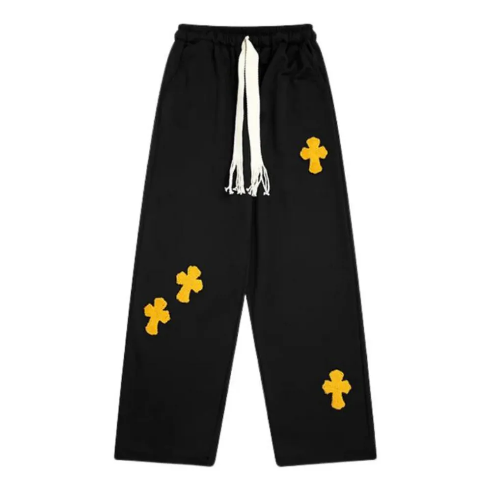 "Cross Flocked Jacquard" Sweatpants