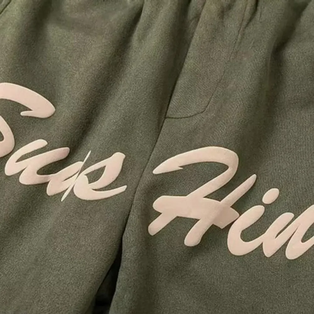 "Vintage Letter Print" Sweatpants