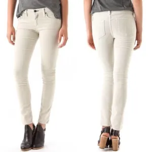 RAG &amp; BONE Eggshell Skinny Corduroy Jeans Pants 26