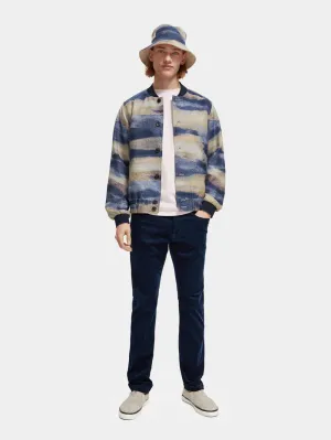 Ralston Regular Slim-fit Corduroy Pants - Steel 174036
