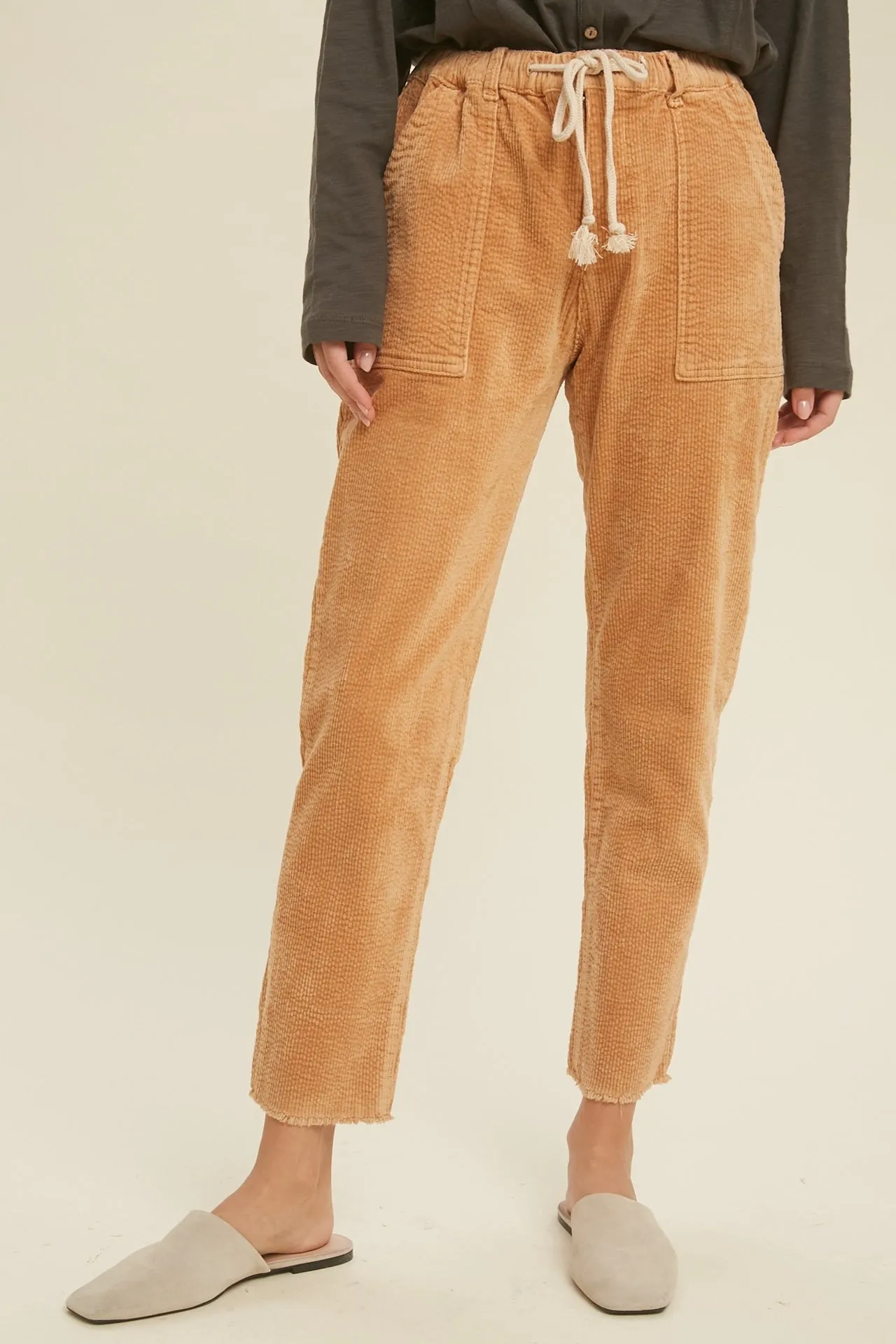 Raw Cut Corduroy Pants