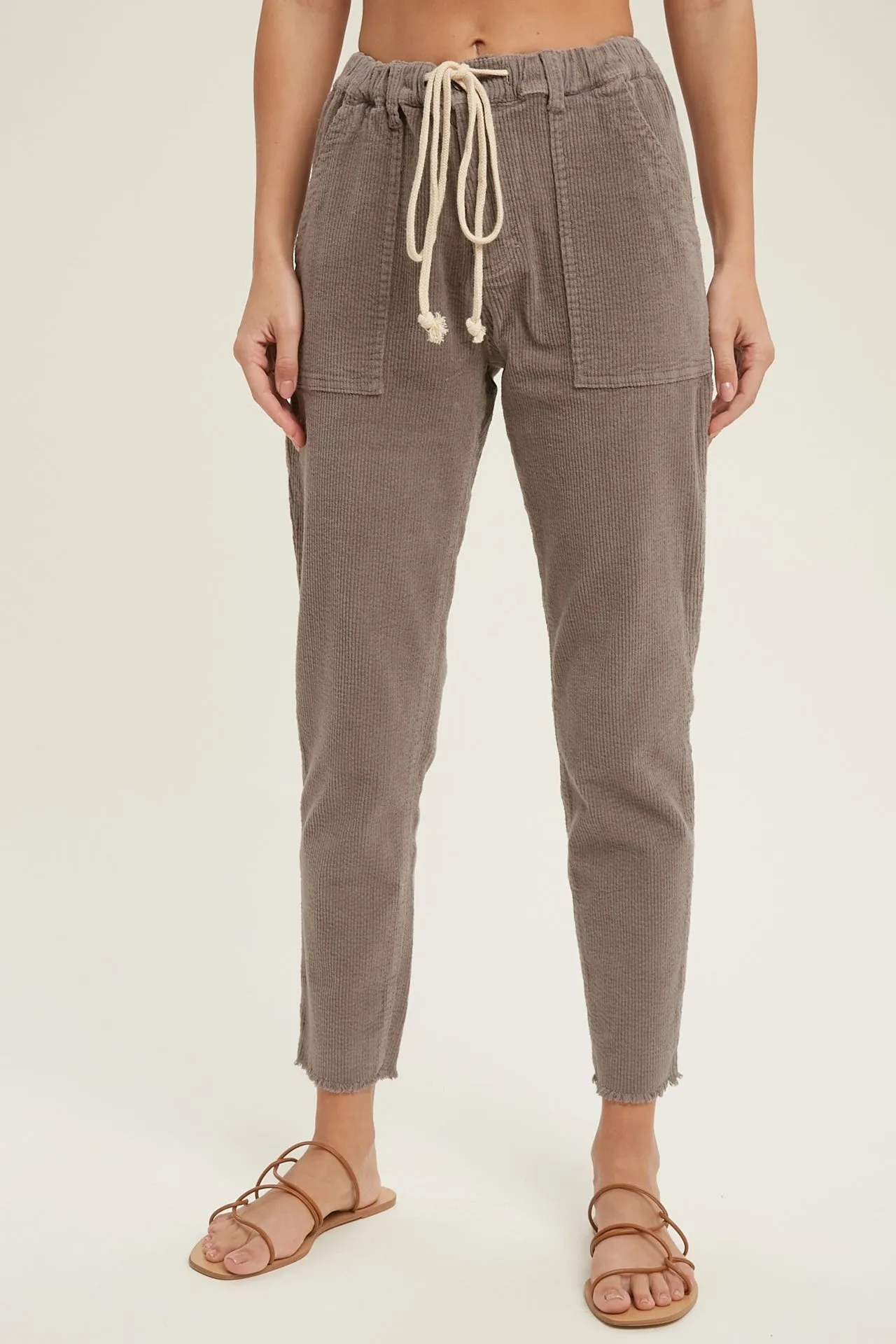 Raw Cut Corduroy Pants