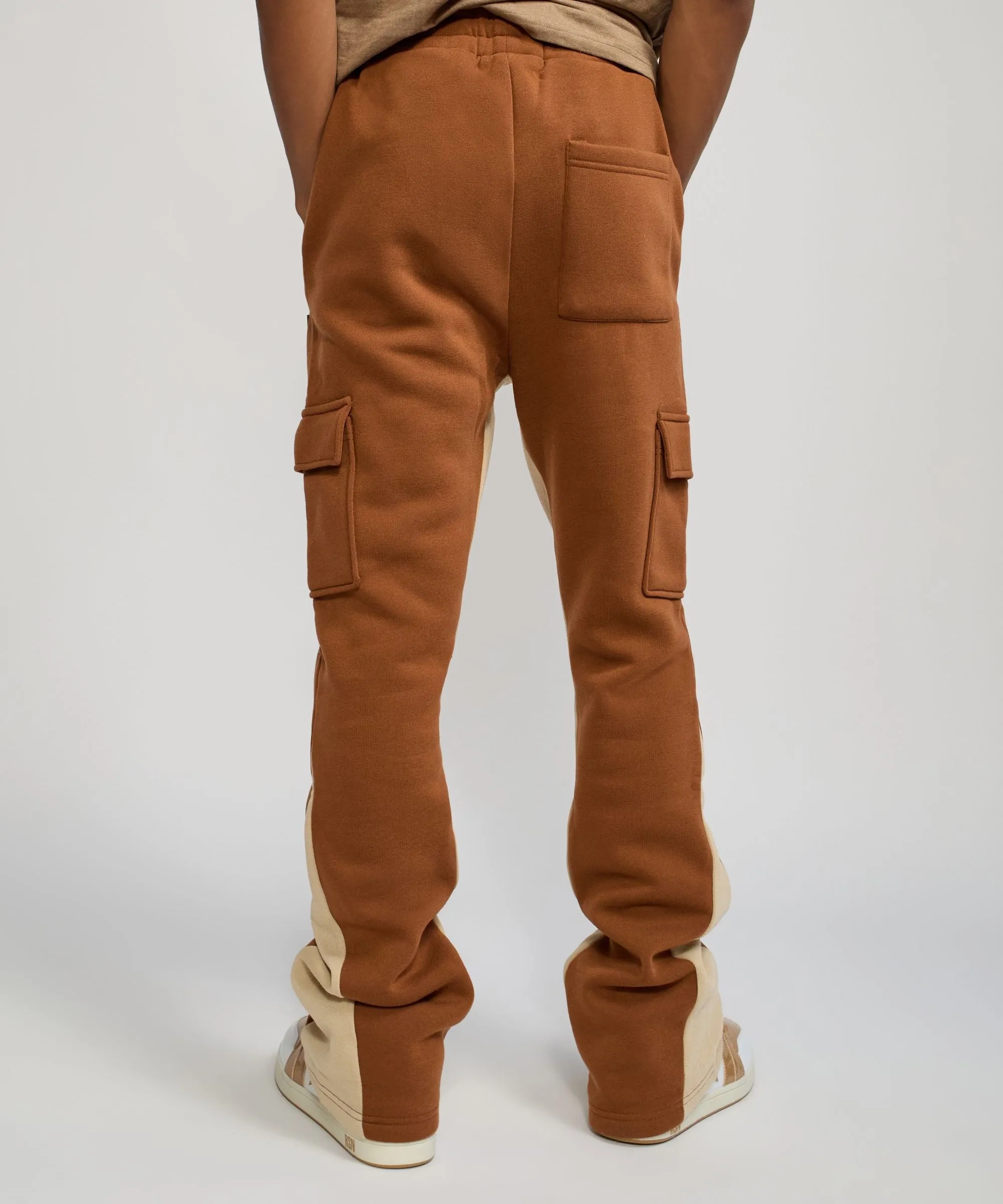 Reason Stacked Fleece Sweatpants - Cocoa