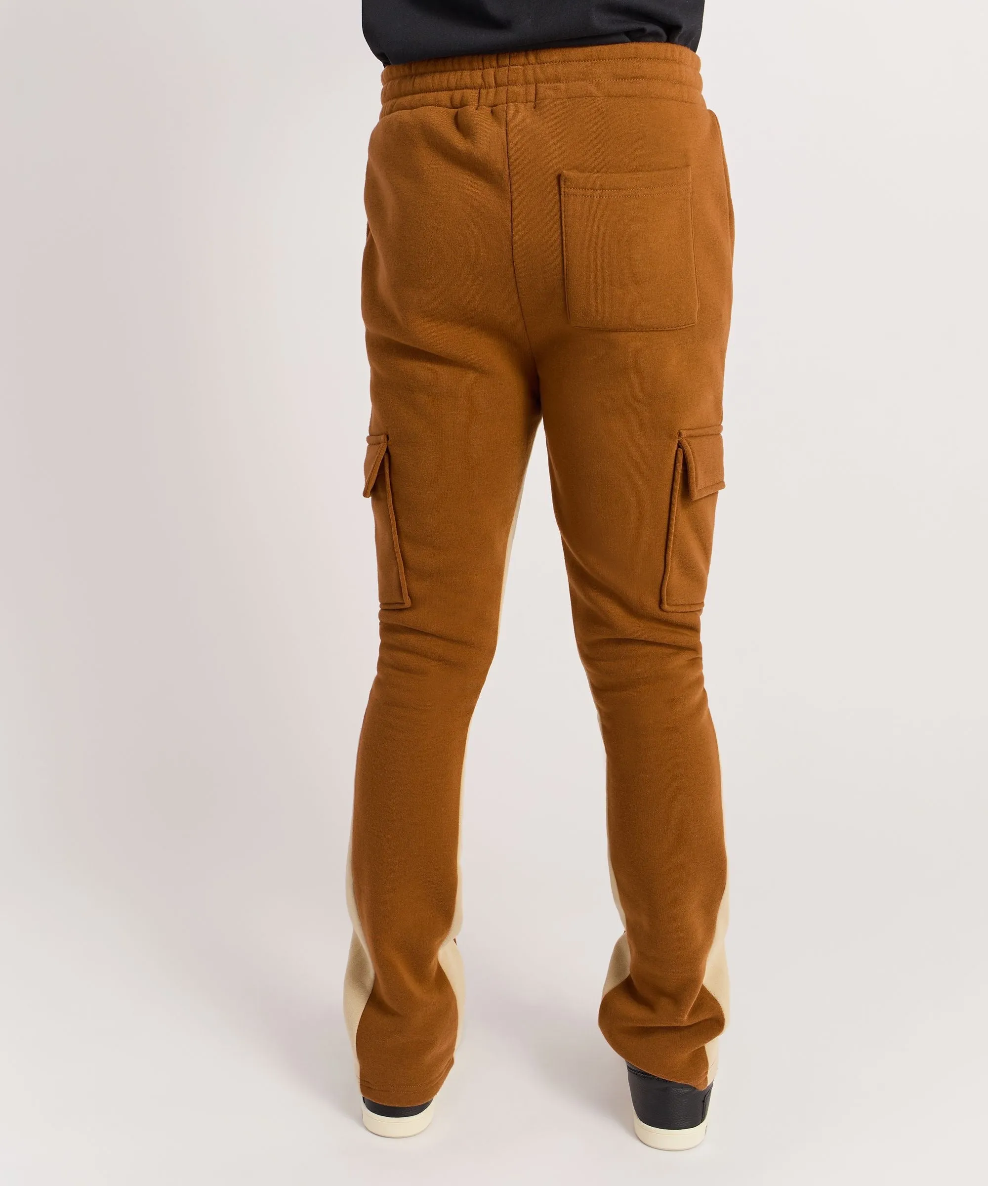 Reason Stacked Fleece Sweatpants - Cocoa