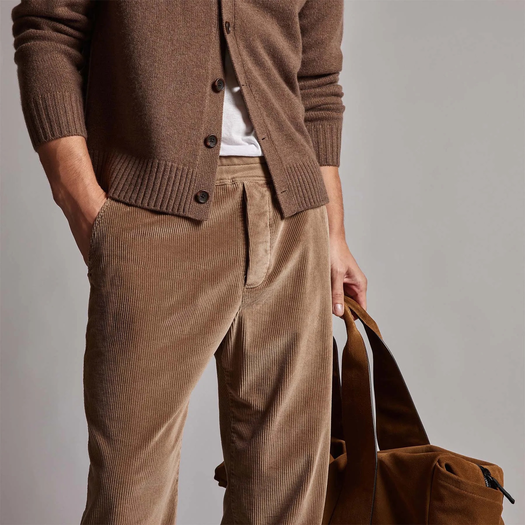 Relaxed Fit Corduroy Chino - Chestnut Pigment