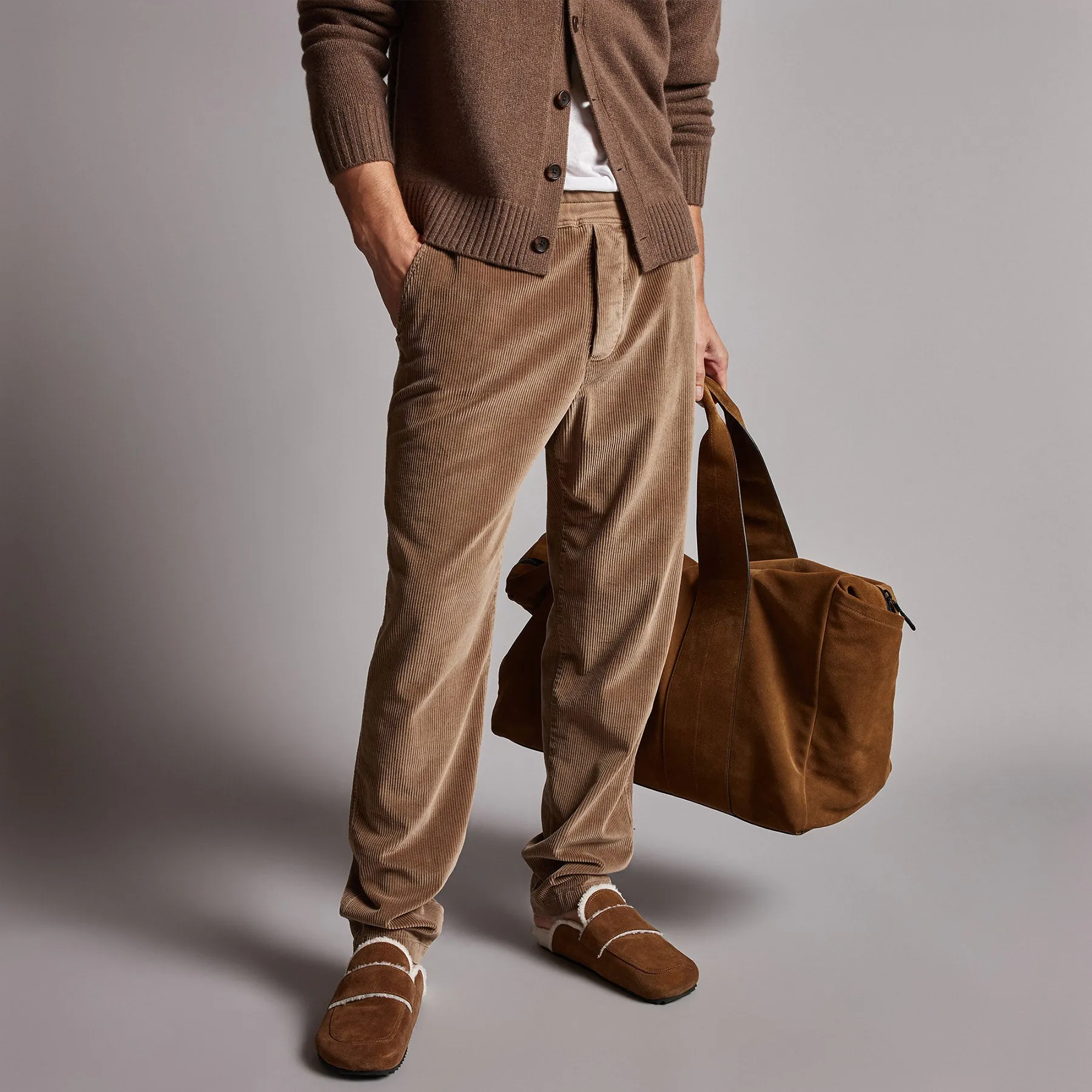 Relaxed Fit Corduroy Chino - Chestnut Pigment