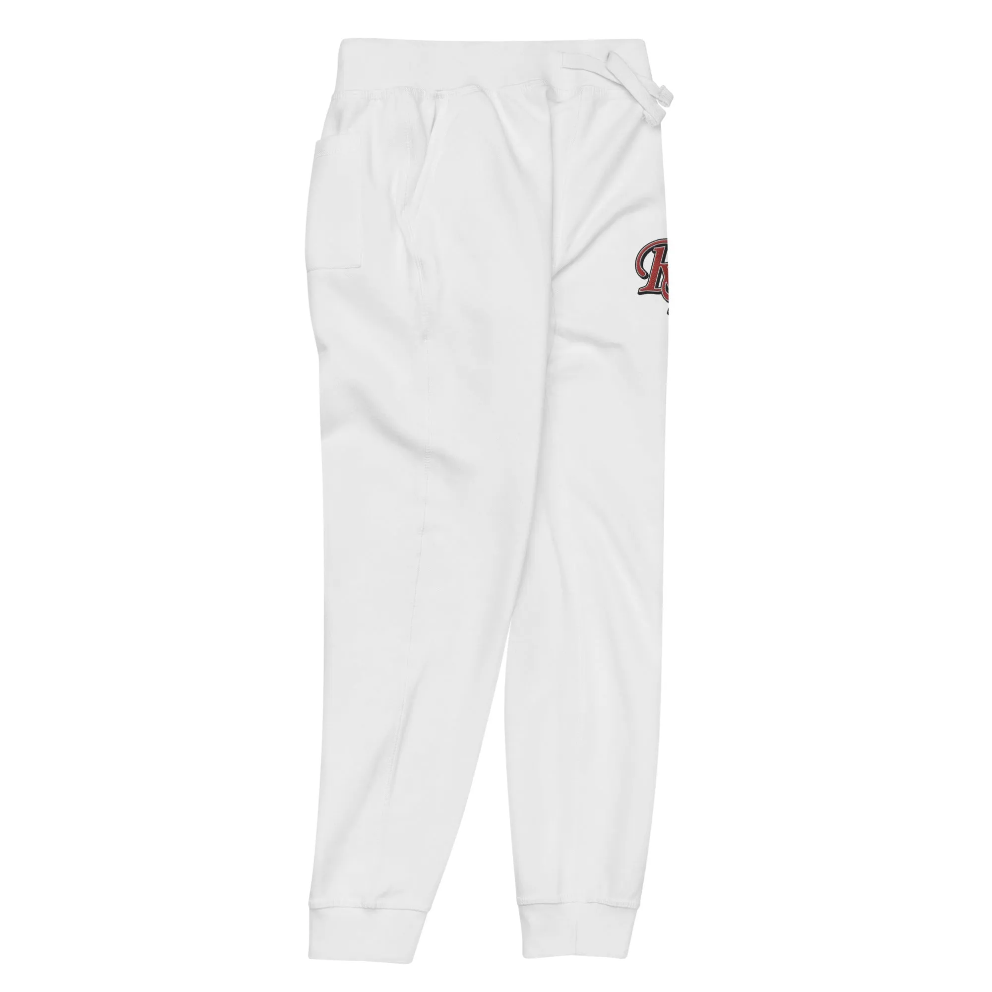 Retro Black Lettered Unisex fleece sweatpants