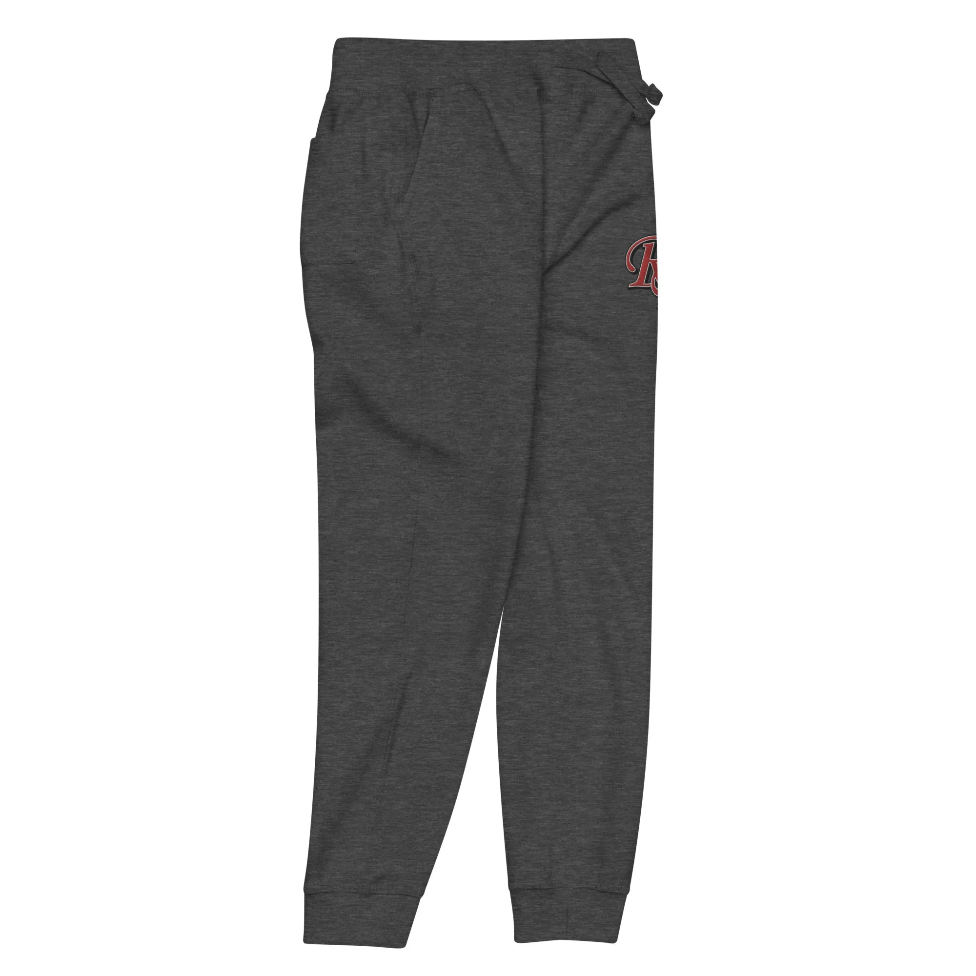 Retro Black Lettered Unisex fleece sweatpants