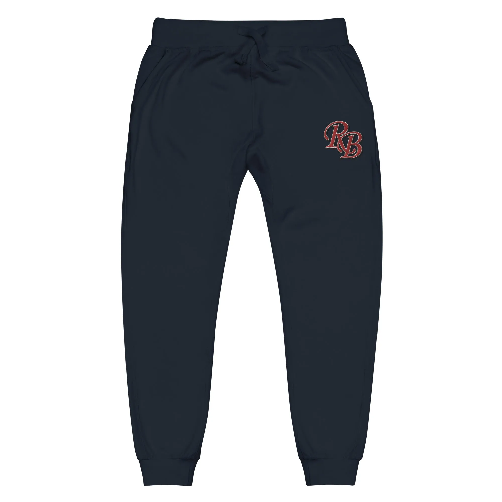 Retro Black Lettered Unisex fleece sweatpants