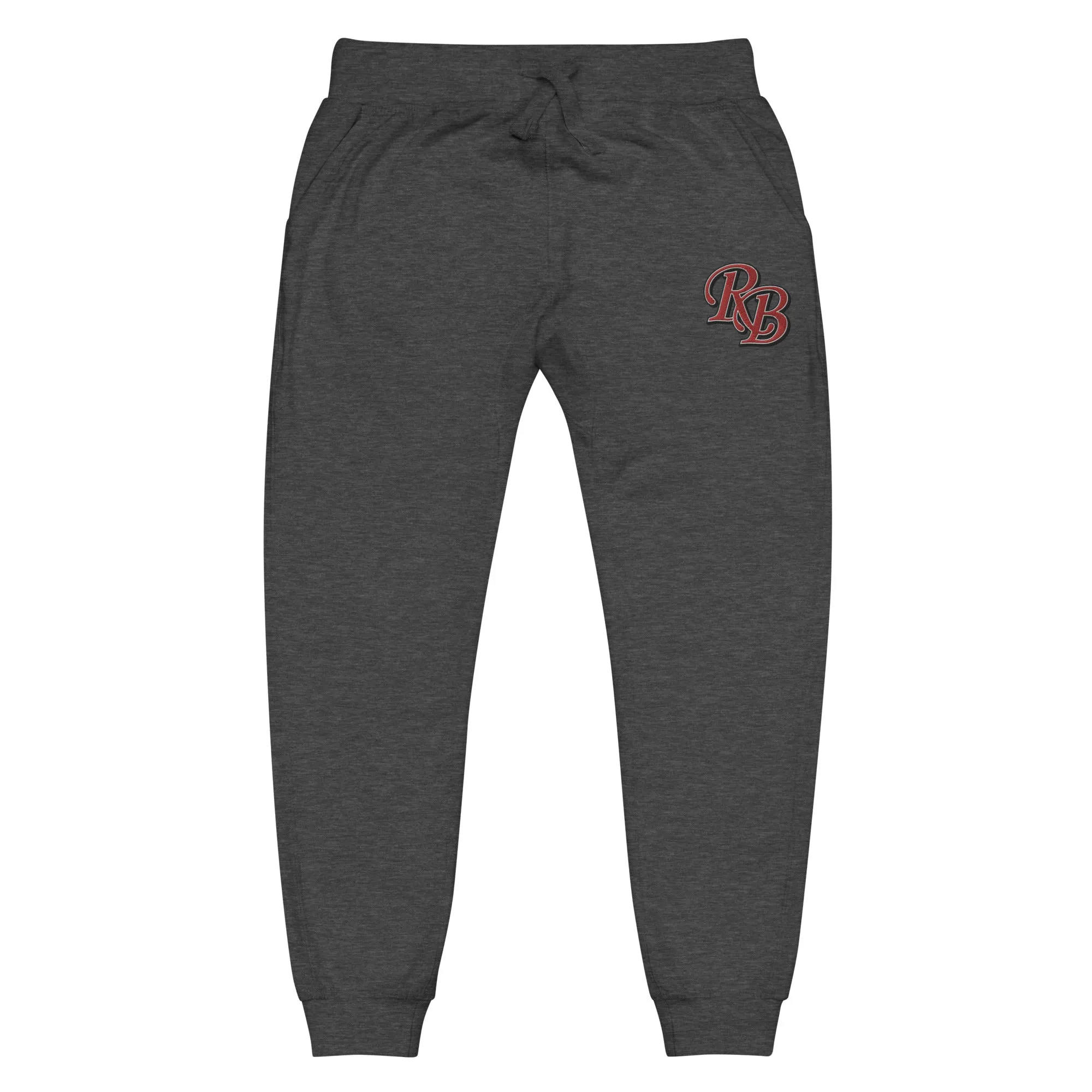 Retro Black Lettered Unisex fleece sweatpants