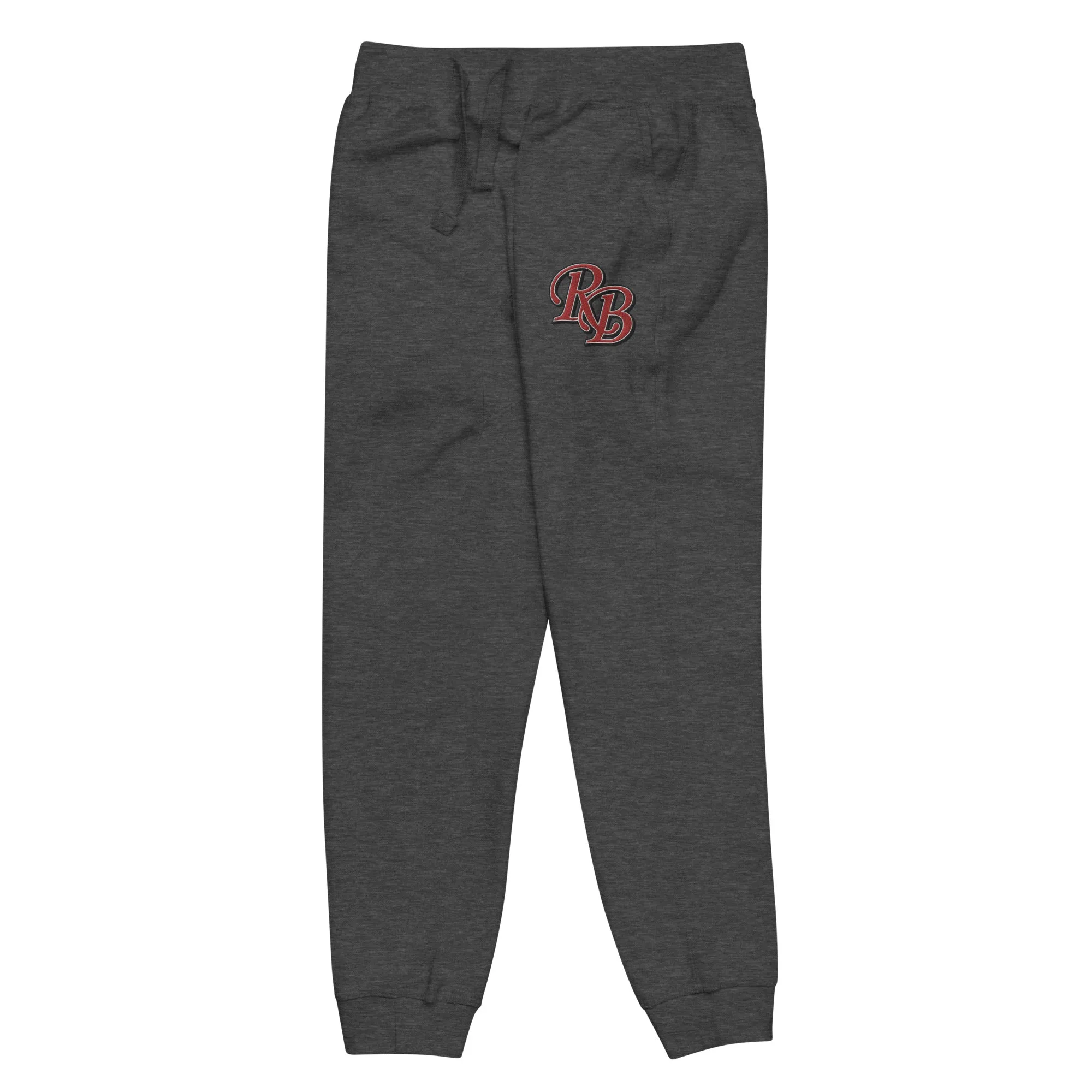 Retro Black Lettered Unisex fleece sweatpants