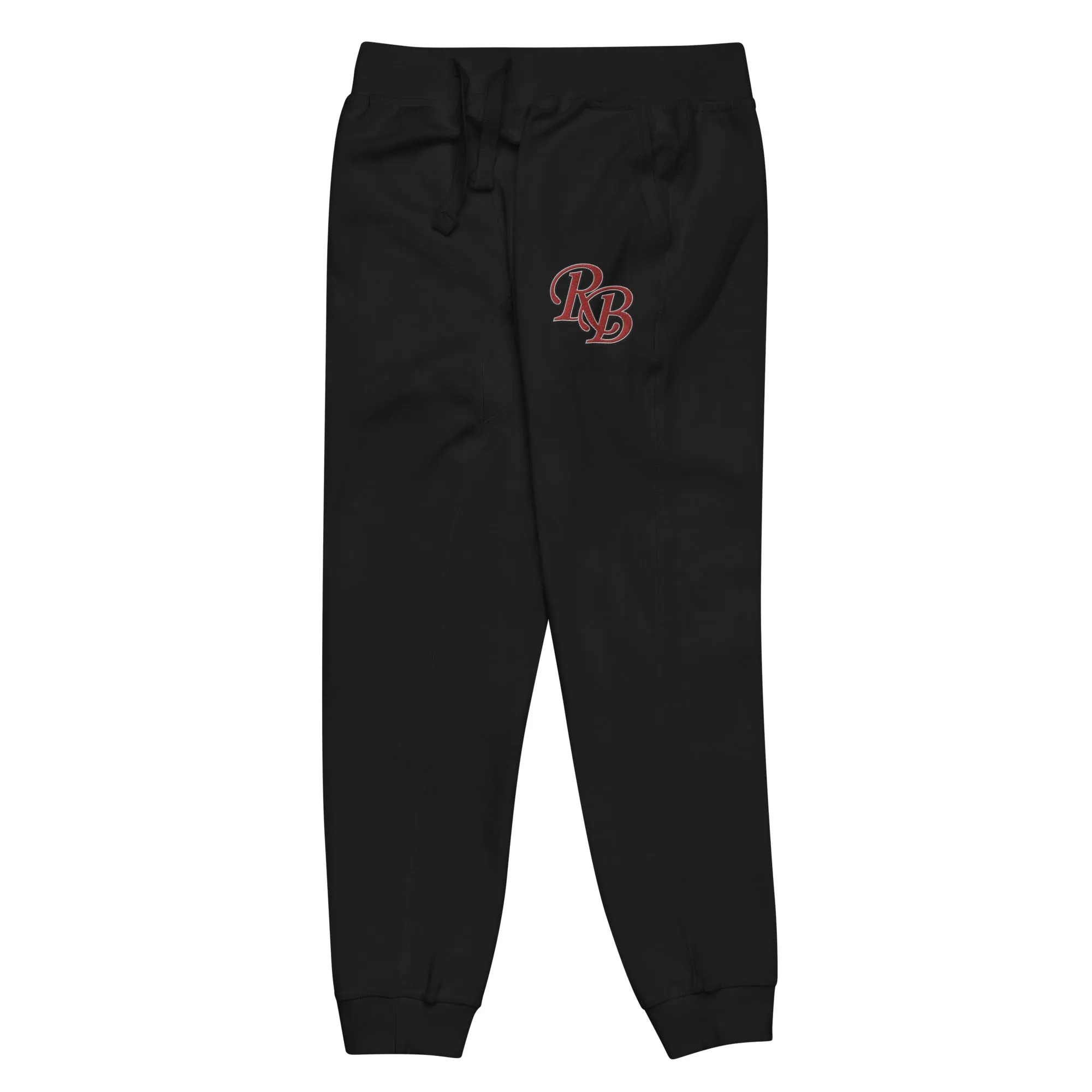 Retro Black Lettered Unisex fleece sweatpants