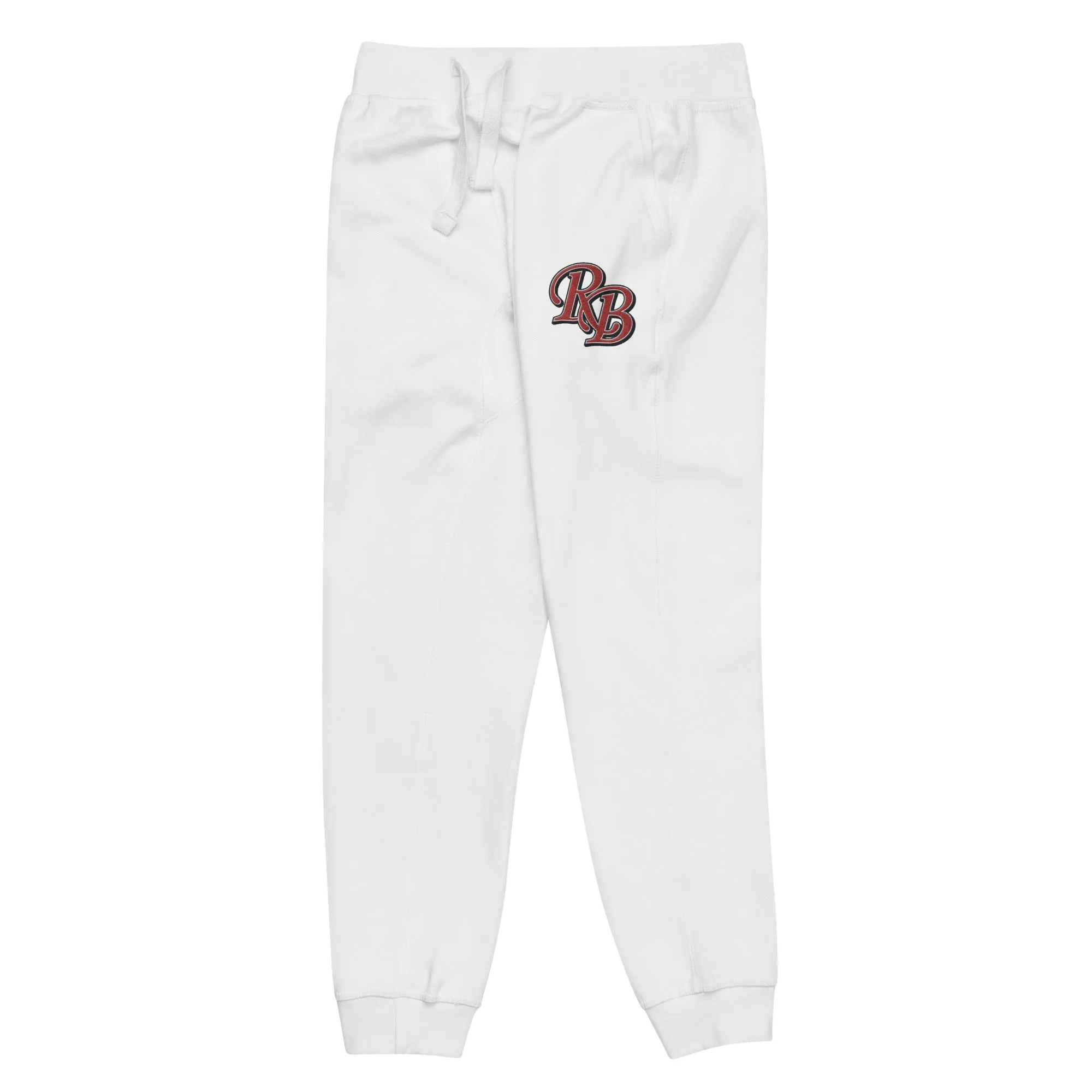 Retro Black Lettered Unisex fleece sweatpants