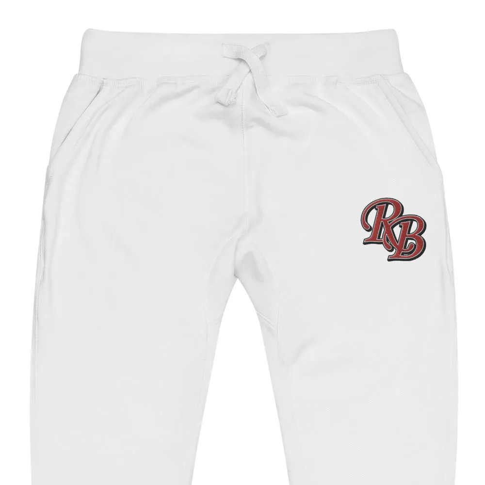 Retro Black Lettered Unisex fleece sweatpants