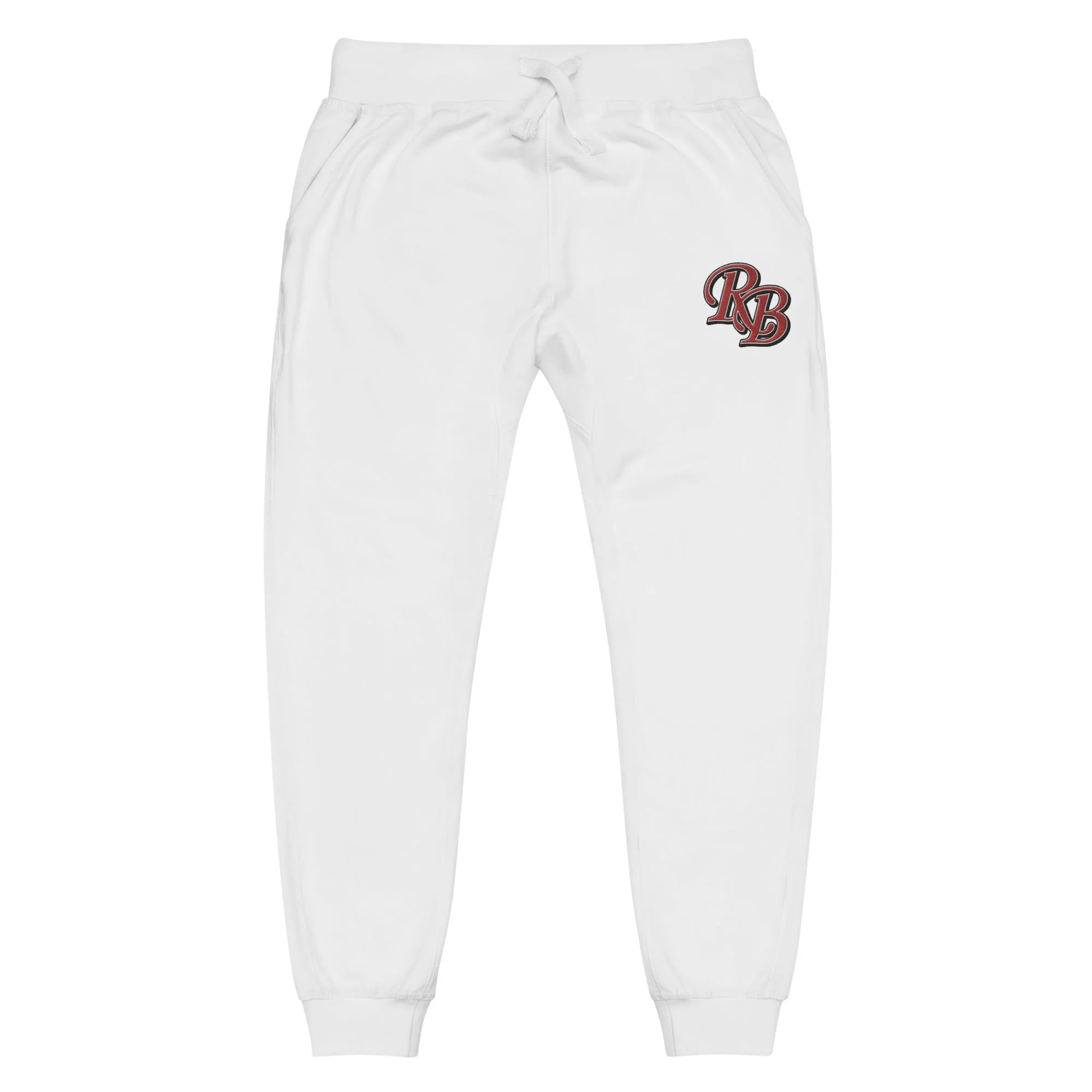 Retro Black Lettered Unisex fleece sweatpants
