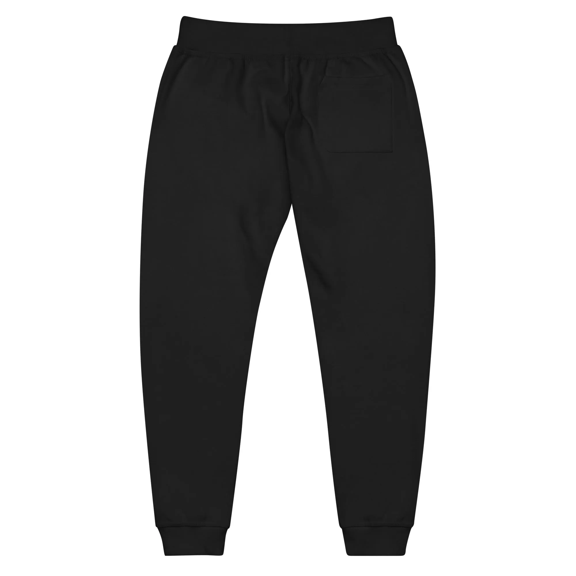 Retro Black Lettered Unisex fleece sweatpants