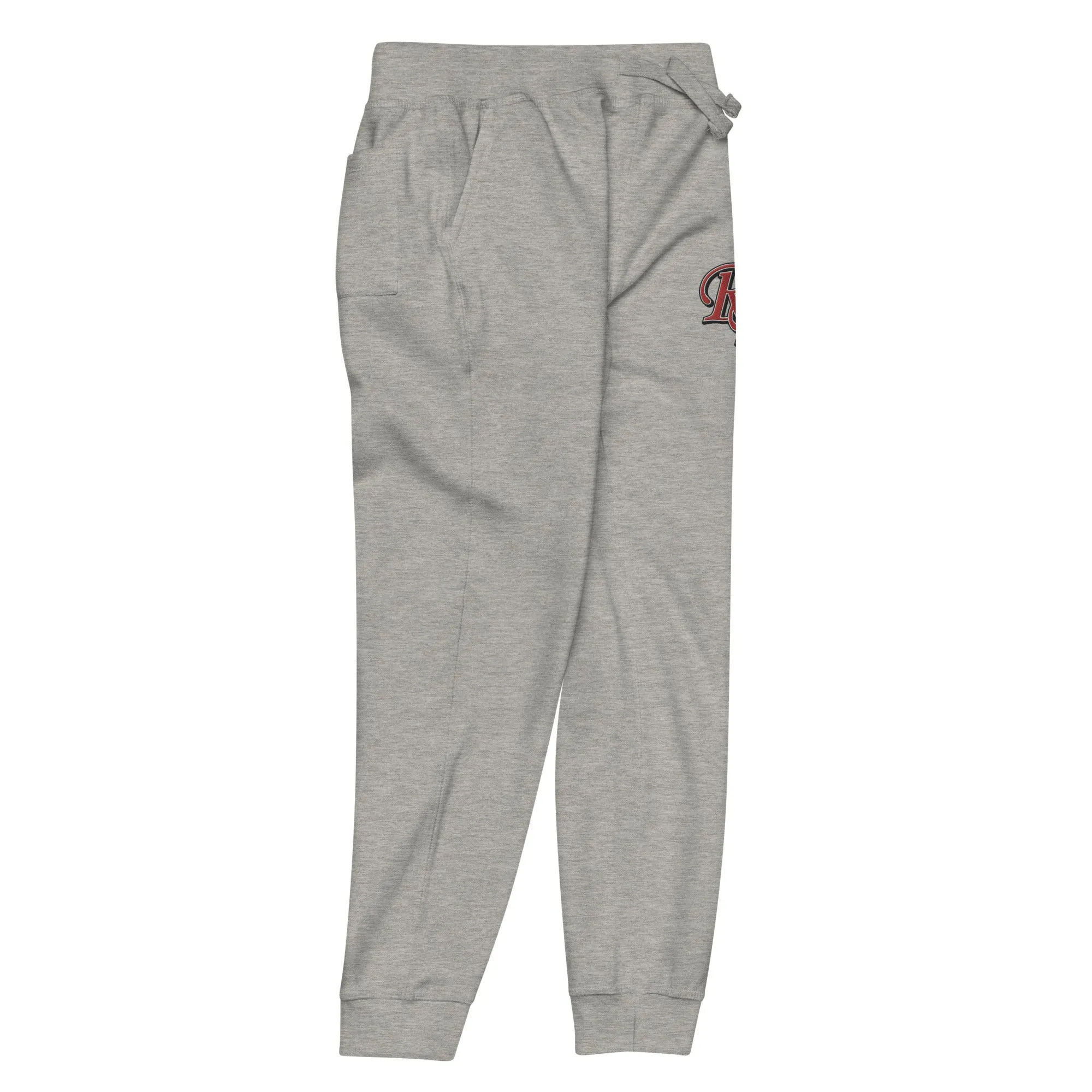 Retro Black Lettered Unisex fleece sweatpants