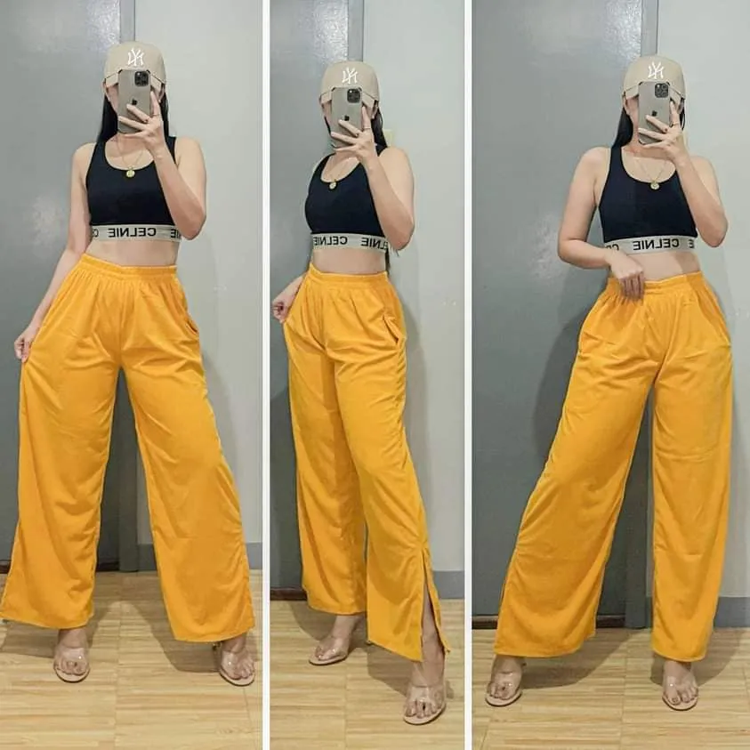 Retro Slit Pants  (CORDUROY)