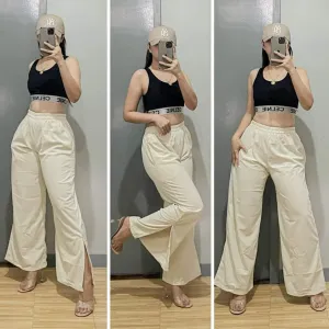 Retro Slit Pants  (CORDUROY)