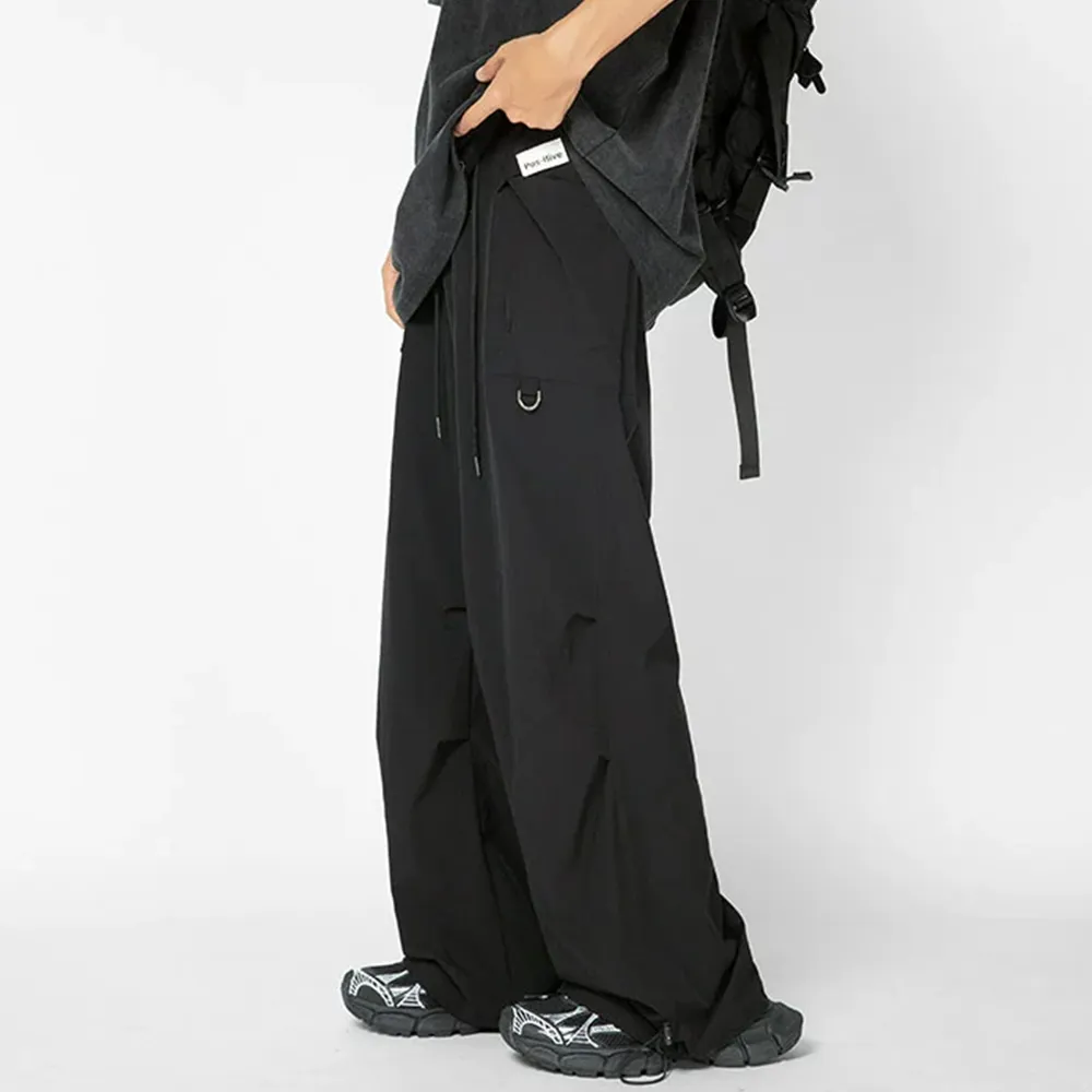 Retro Thin Paratrooper Charge Cargo Sweatpants