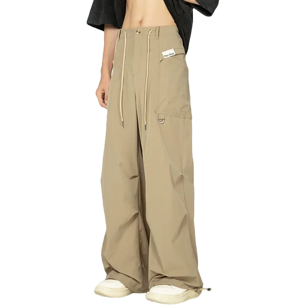 Retro Thin Paratrooper Charge Cargo Sweatpants