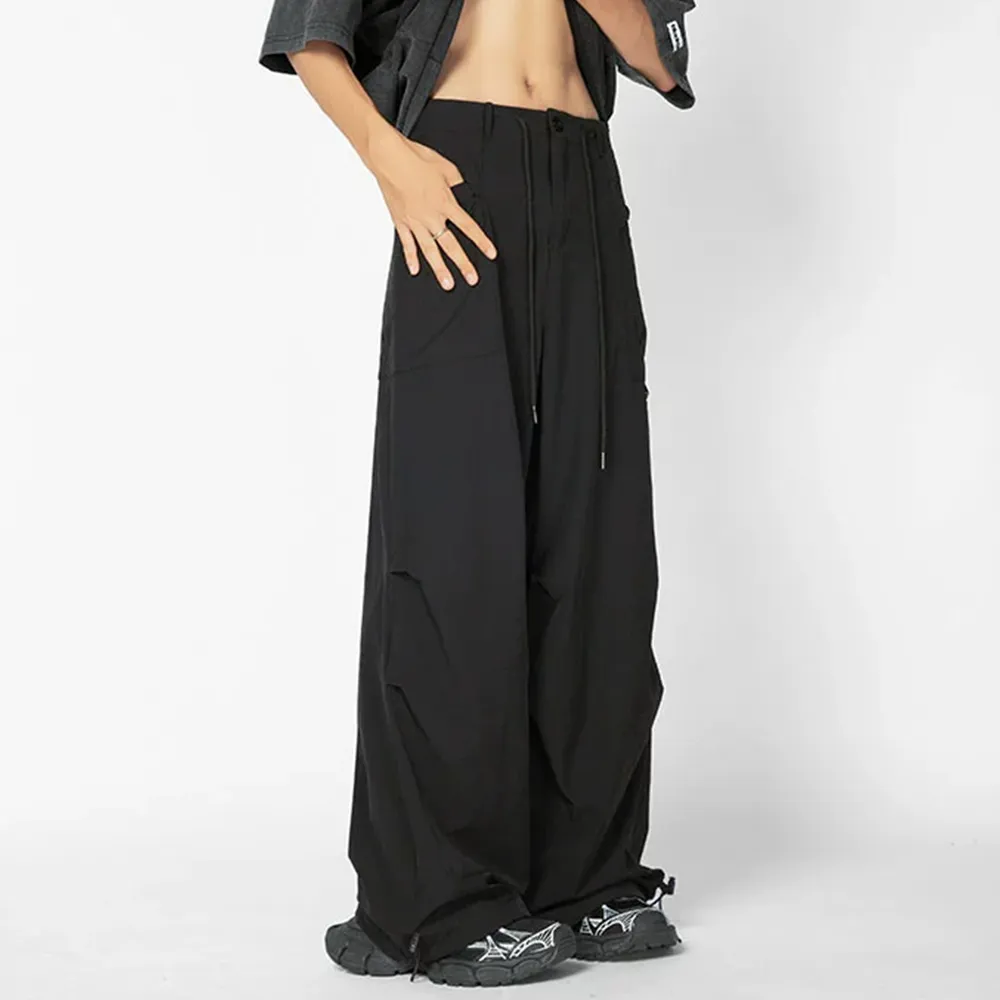 Retro Thin Paratrooper Charge Cargo Sweatpants