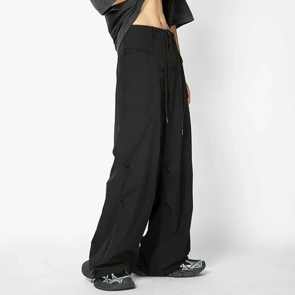 Retro Thin Paratrooper Charge Cargo Sweatpants