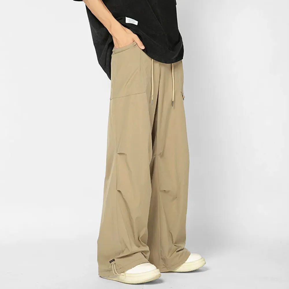 Retro Thin Paratrooper Charge Cargo Sweatpants